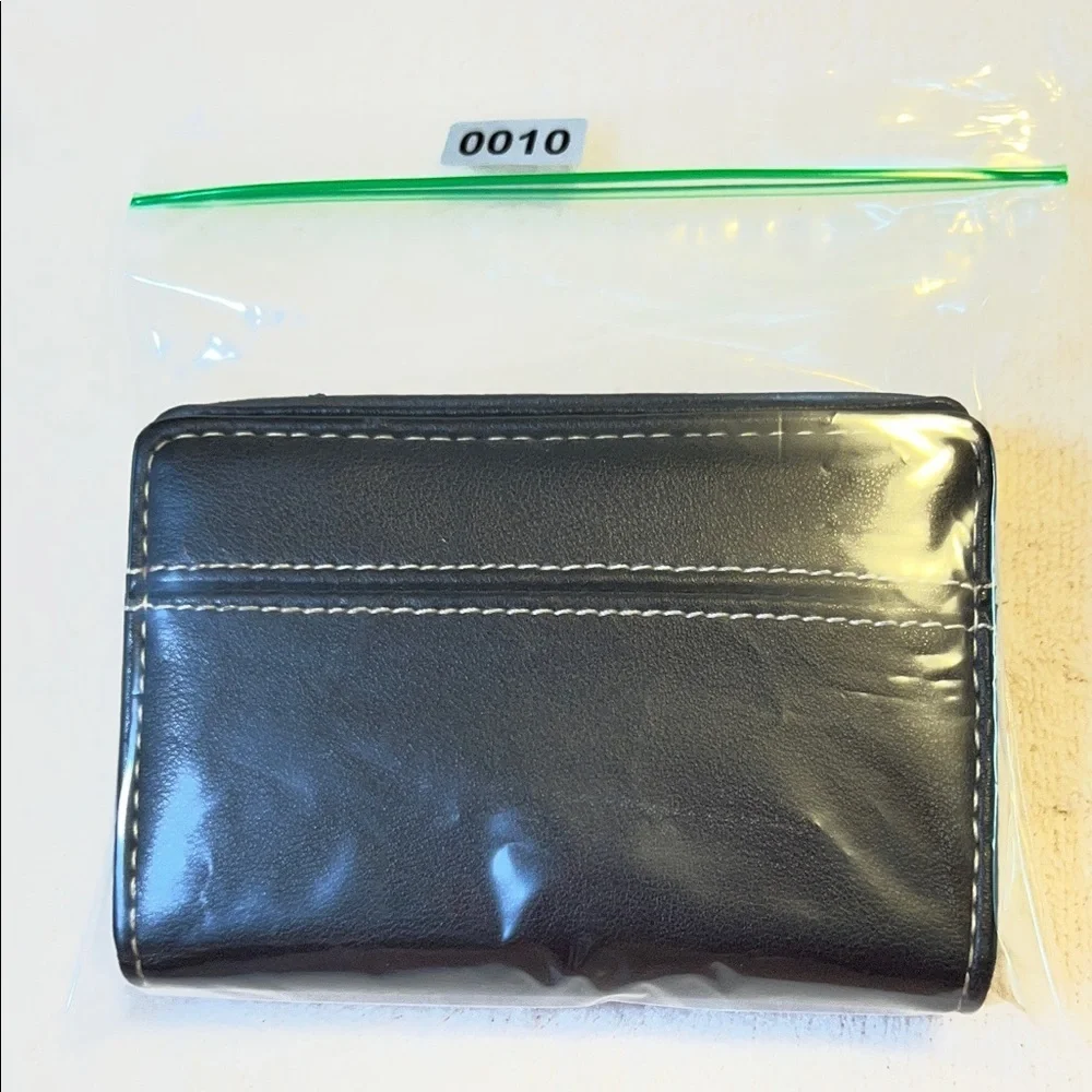Franklin Covey Black Leather Card Holder